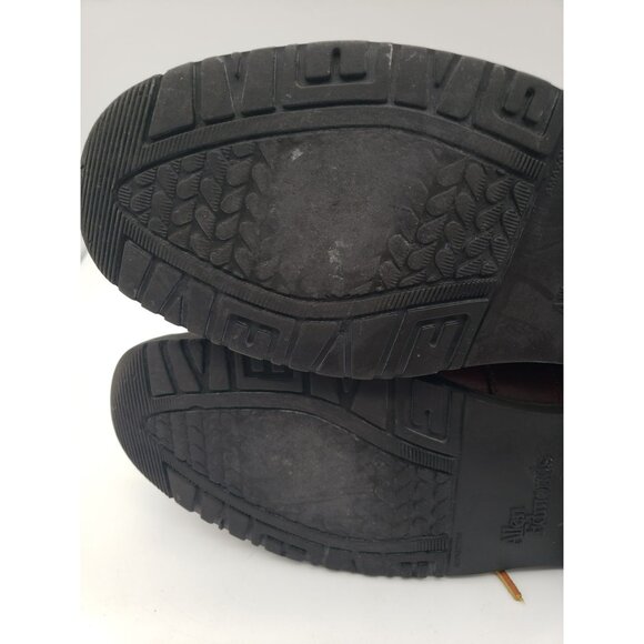Allen Edmonds Millbridge Brown Leather Boat Shoes 12 B Goodyear Soles Broke Lace main image 4